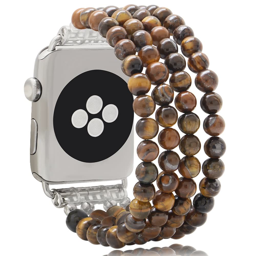 Olivenorma Tiger Eye Beaded Bracelet Compatible Watch Bracelet