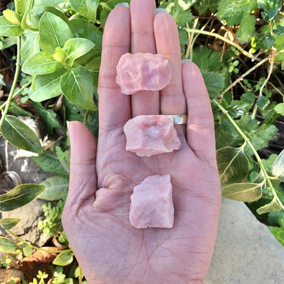 Olivenorma Large Raw Pink Opal Crystal Natural Stone