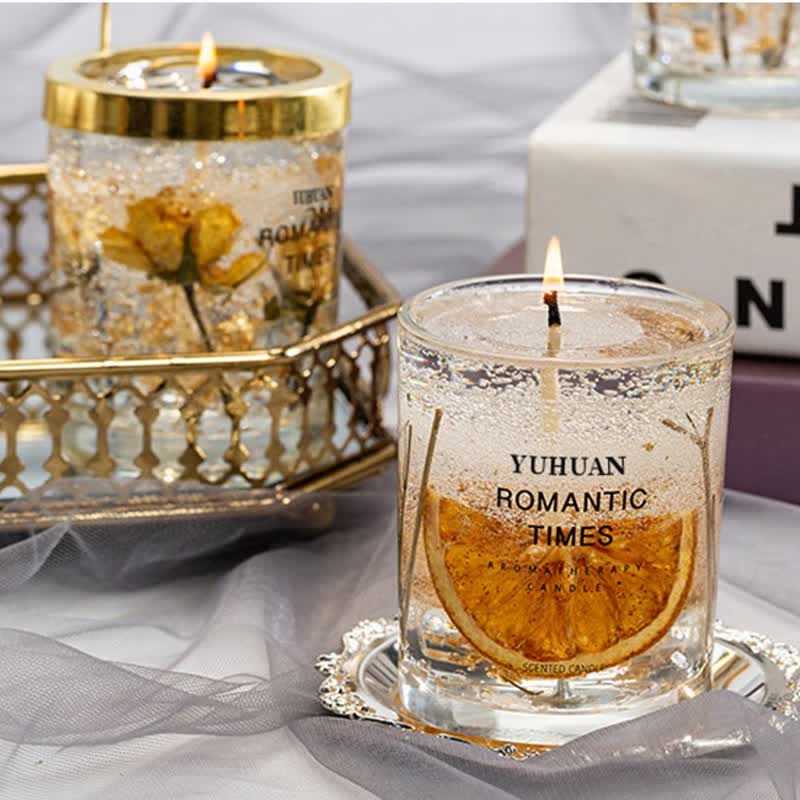 Olivenorma Romantic Real Flower Aromatherapy Candle