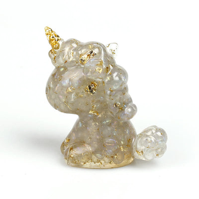 Olivenorma Crystal Unicorn Gemstone Decoration