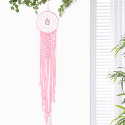 Olivenorma Woven Round Solar Tree of Life Crystal Dream Catcher