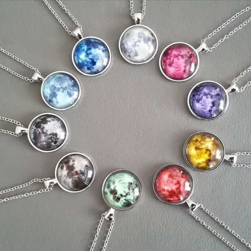 Glowing Full Moon Necklace