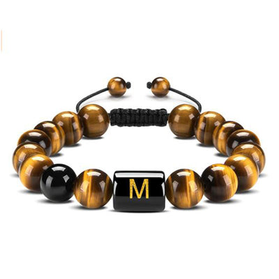 Tiger Eye Letter Protection Bracelet