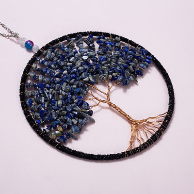 Tree of Life Crystal Suncatcher Dream Catcher