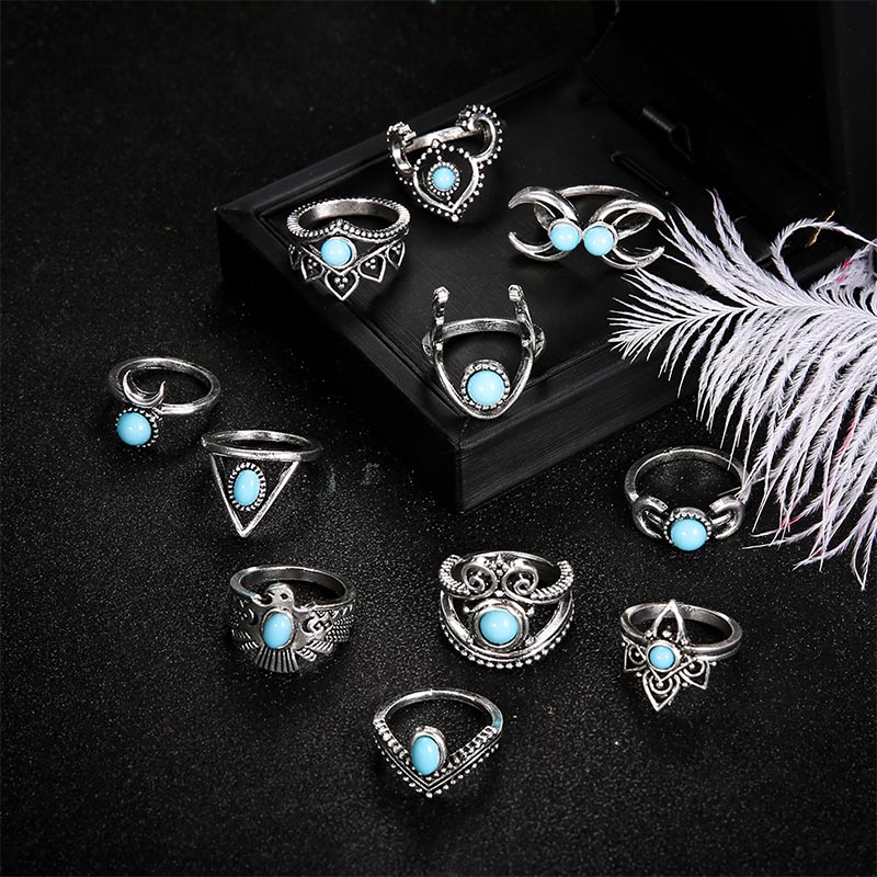 Turquoise Ring Set