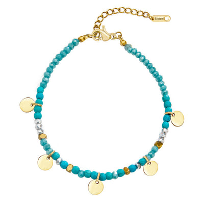 Olivenorma Natural Turquoise Star Stacking Bracelet Set