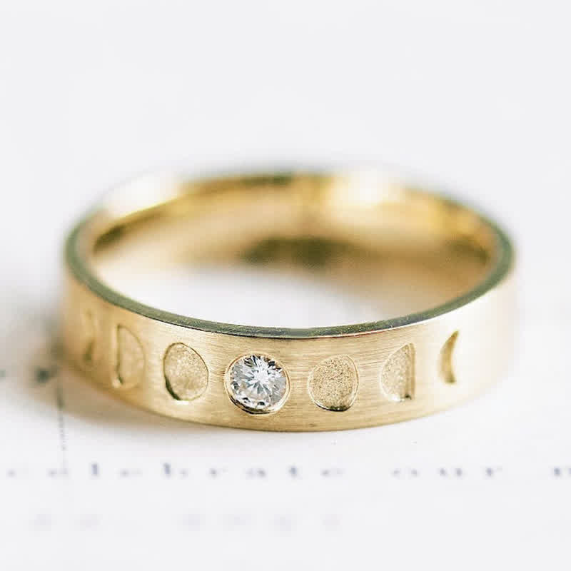 Olivenorma Moon Phase Couple Ring