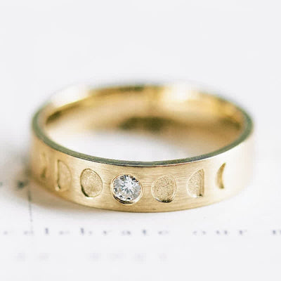 Olivenorma Moon Phase Couple Ring