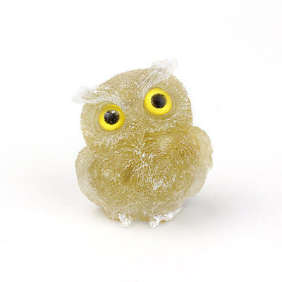 Olivenorma Natural Crystal Owl Gemstone Decoration - Citrine - 2.28''(L) * 1.89''(W) * 1.53''(H) - image 40