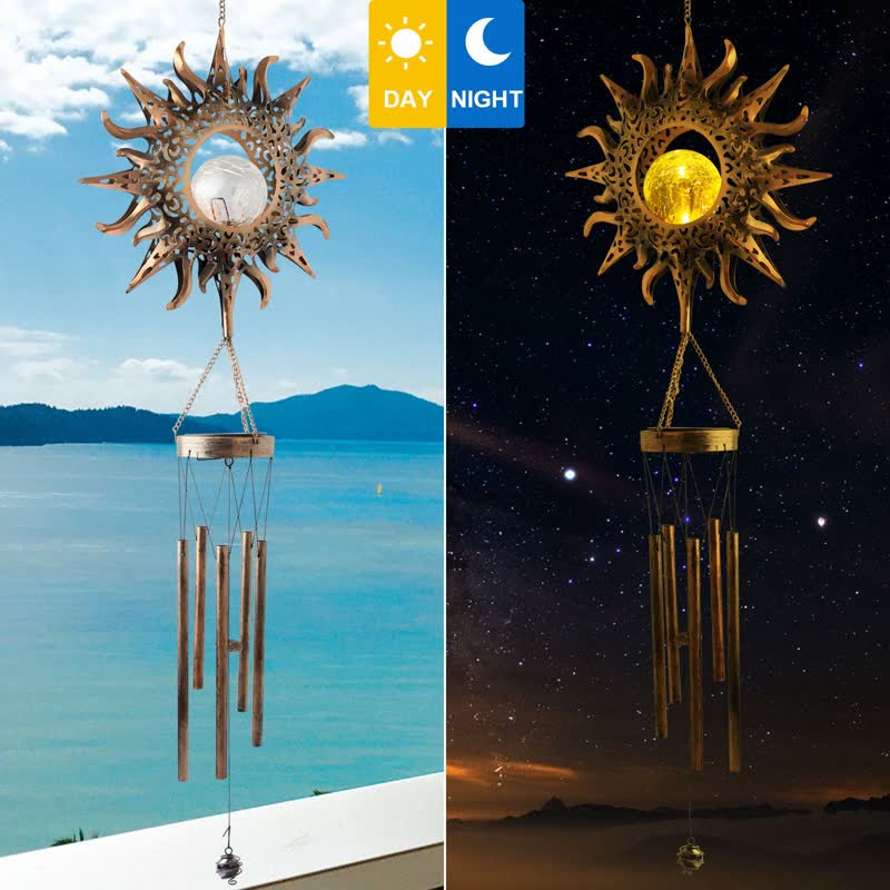 Olivenorma Solar Moon or Sun Wind Chime Ornaments