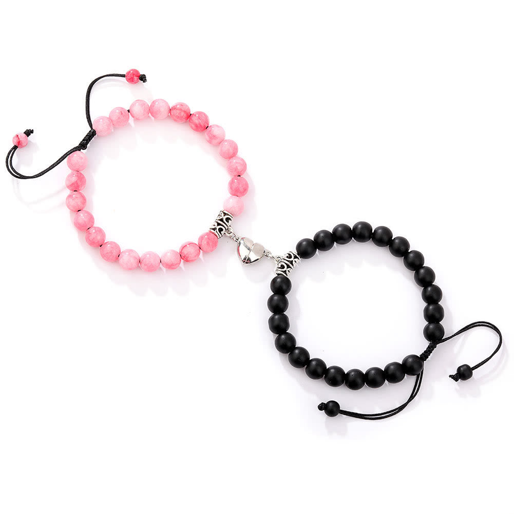 Olivenorma 2pcs Magnet Attract Couple Bracelet Set