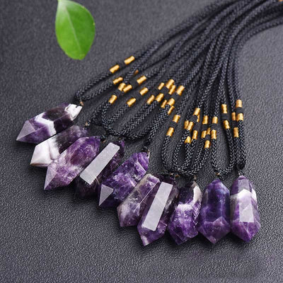 Olivenorma Natural Crystal Amethyst Healing Necklace - image 4
