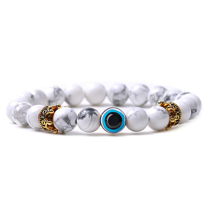 Olivenorma Turquoise With Evil Eye Protection Bracelet