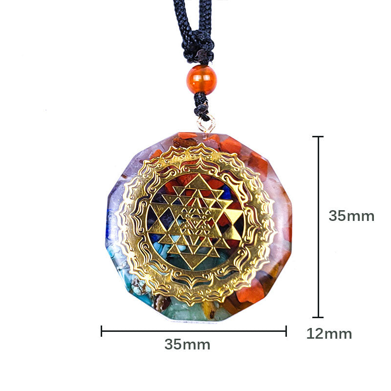 Olivenorma Chakra Healing Orgone Necklace