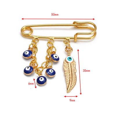 Olivenorma Evil Eye Hamsa Series Brooch