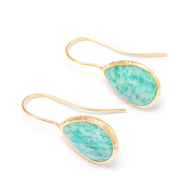 Amazonite Lapis Lazuli Elegant Orgone Earrings