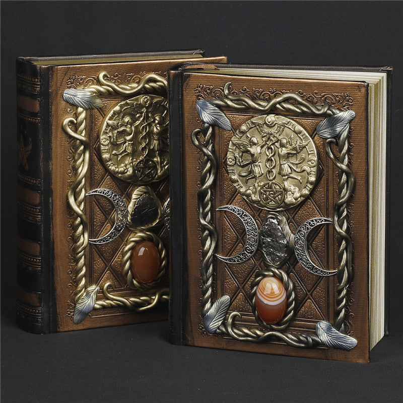 Olivenorma Red Agate Moon Star Zodiac Sign Twins Notebook