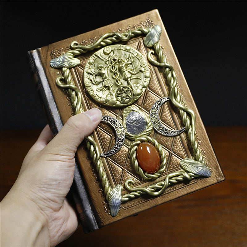 Olivenorma Red Agate Moon Star Zodiac Sign Twins Notebook