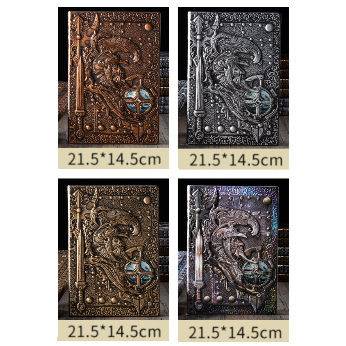 Olivenorma European God of War Pattern Decorative Notebook