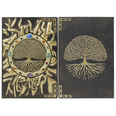 Olivenorma Crystal Stone Chakra Tree Of Life Notebook