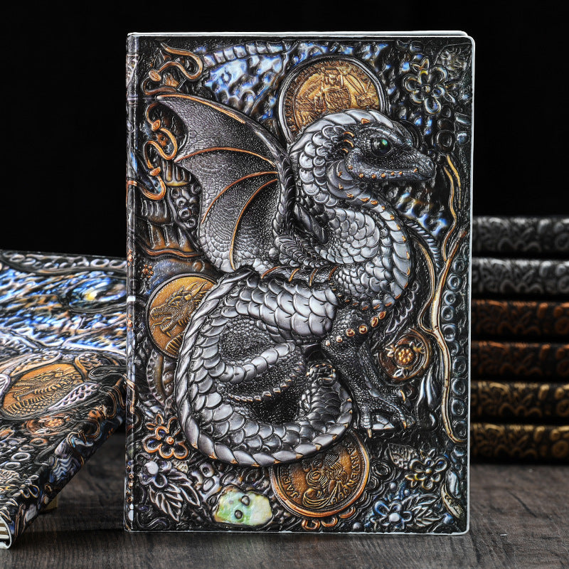 Olivenorma Journal Dragon 3D-Embossed Art Pattern Notebook