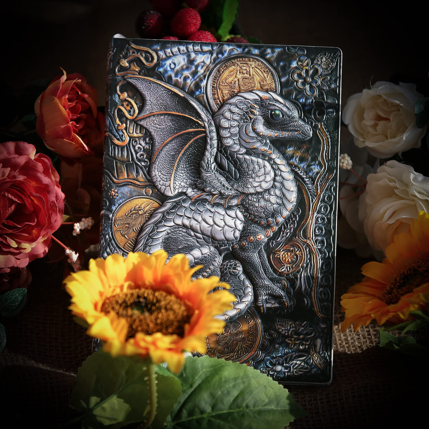 Olivenorma Journal Dragon 3D-Embossed Art Pattern Notebook