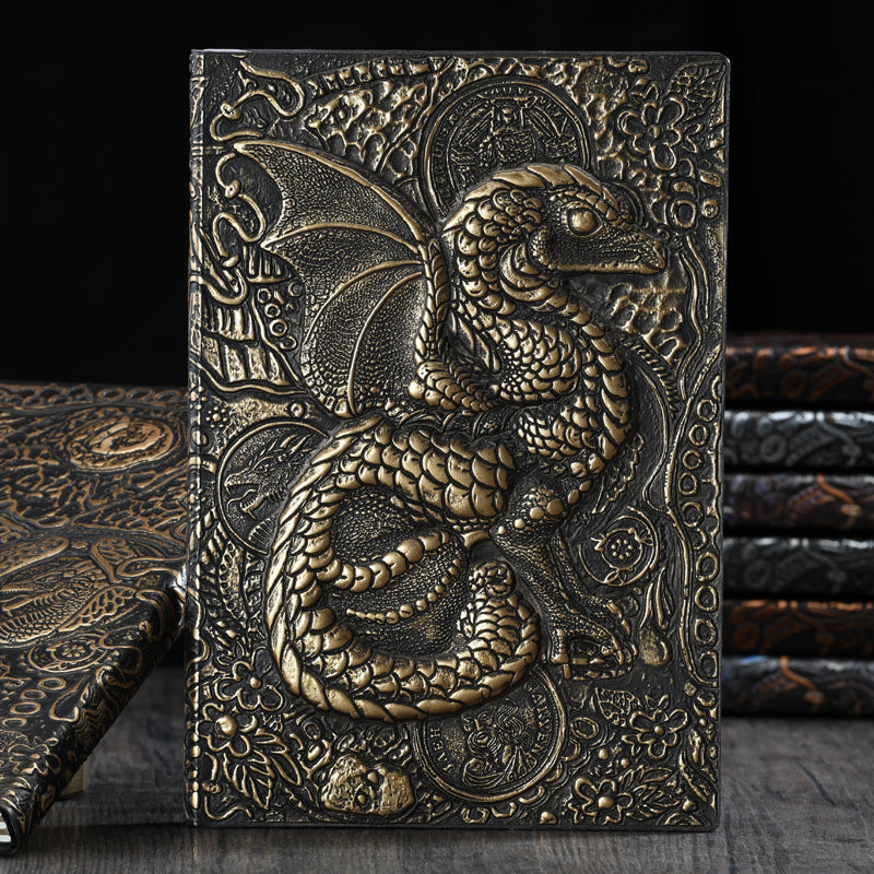 Olivenorma Journal Dragon 3D-Embossed Art Pattern Notebook