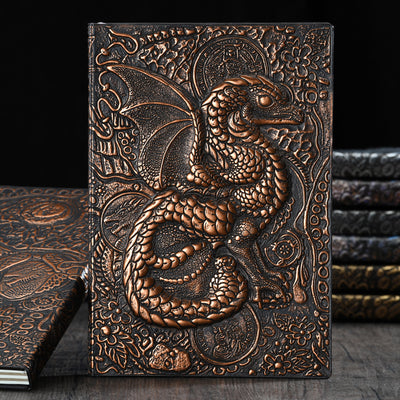 Olivenorma Journal Dragon 3D-Embossed Art Pattern Notebook