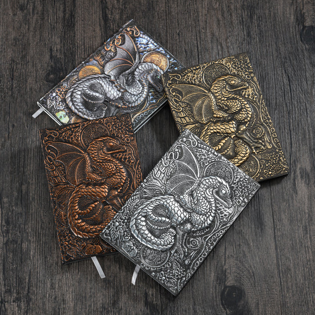 Olivenorma Journal Dragon 3D-Embossed Art Pattern Notebook