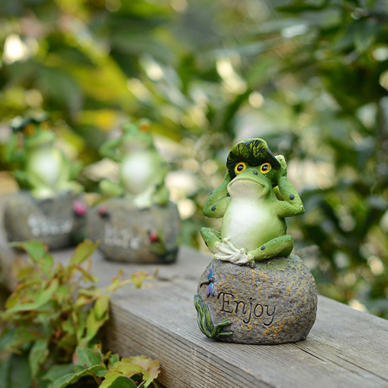 Olivenorma "Hope, Enjoy & Peace" - Pastoral Frog Home Decor