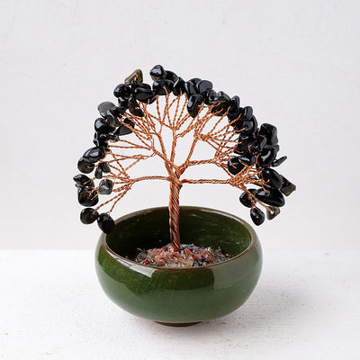 Olivenorma Gravel Crystal Gemstone Home Decoration Feng Shui Tree