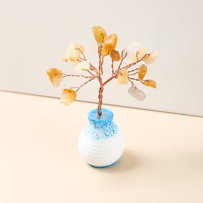 Olivenorma Crystal Gravel Vase Feng Shui Tree