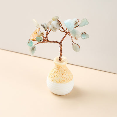 Olivenorma Crystal Gravel Vase Feng Shui Tree