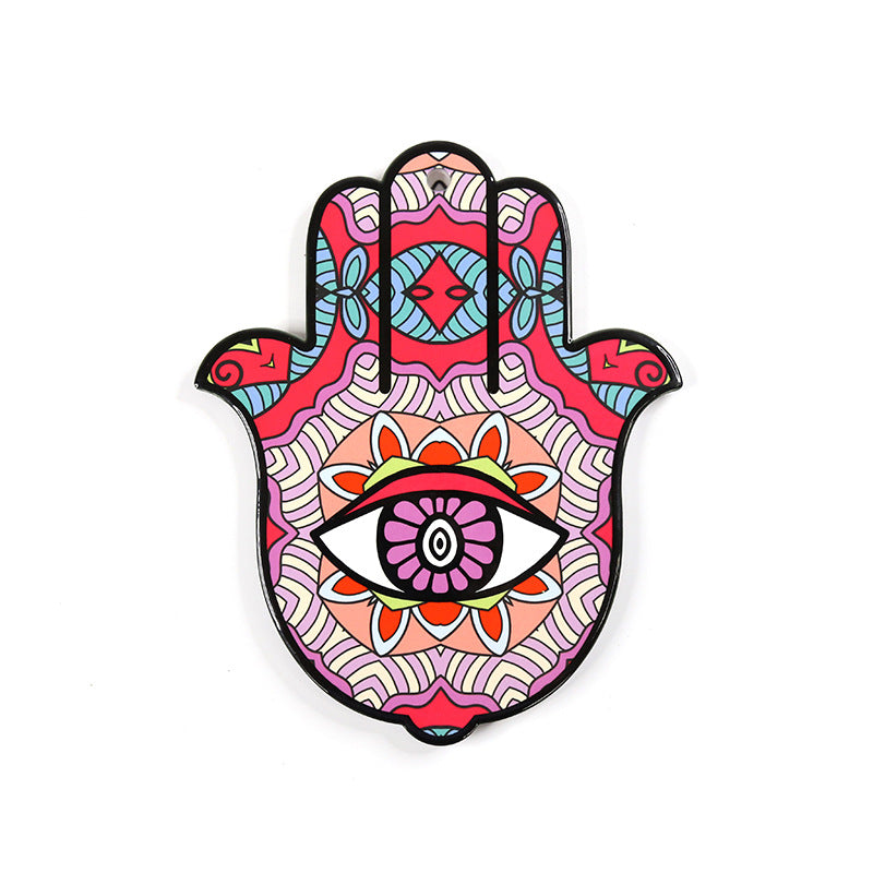 Olivenorma Hamsa Evil Eye Ceramic Insulated Placemat Coaster