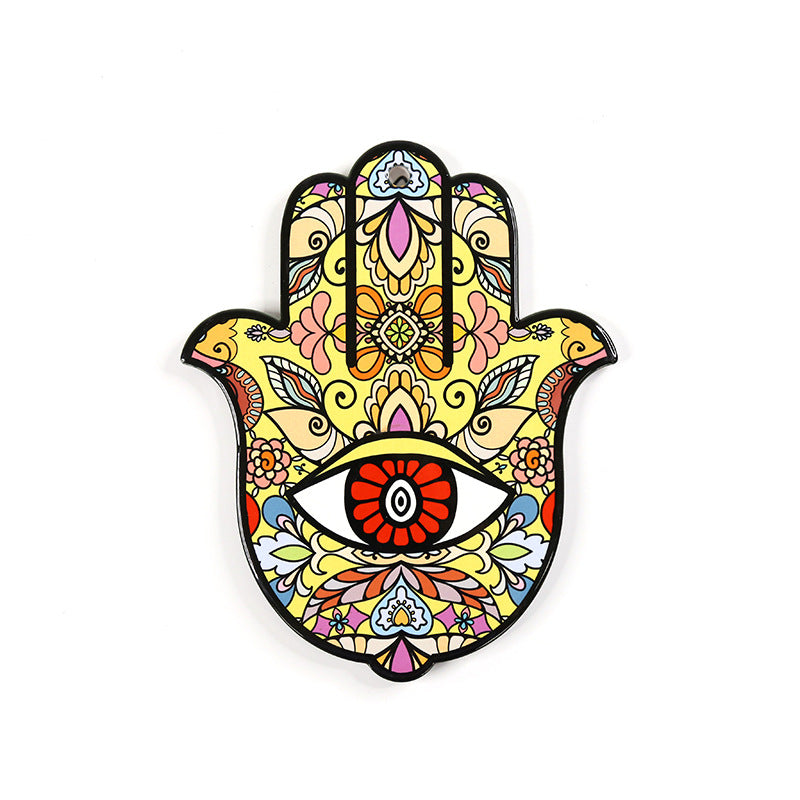 Olivenorma Hamsa Evil Eye Ceramic Insulated Placemat Coaster