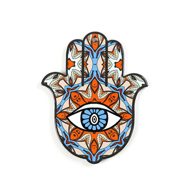 Olivenorma Hamsa Evil Eye Ceramic Insulated Placemat Coaster