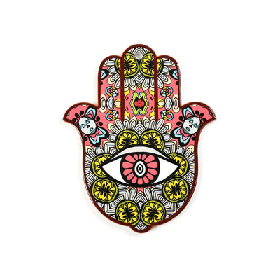 Olivenorma Hamsa Evil Eye Ceramic Insulated Placemat Coaster