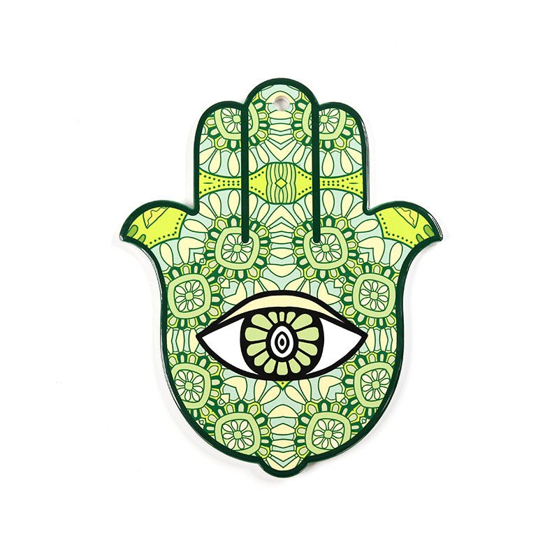 Olivenorma Hamsa Evil Eye Ceramic Insulated Placemat Coaster