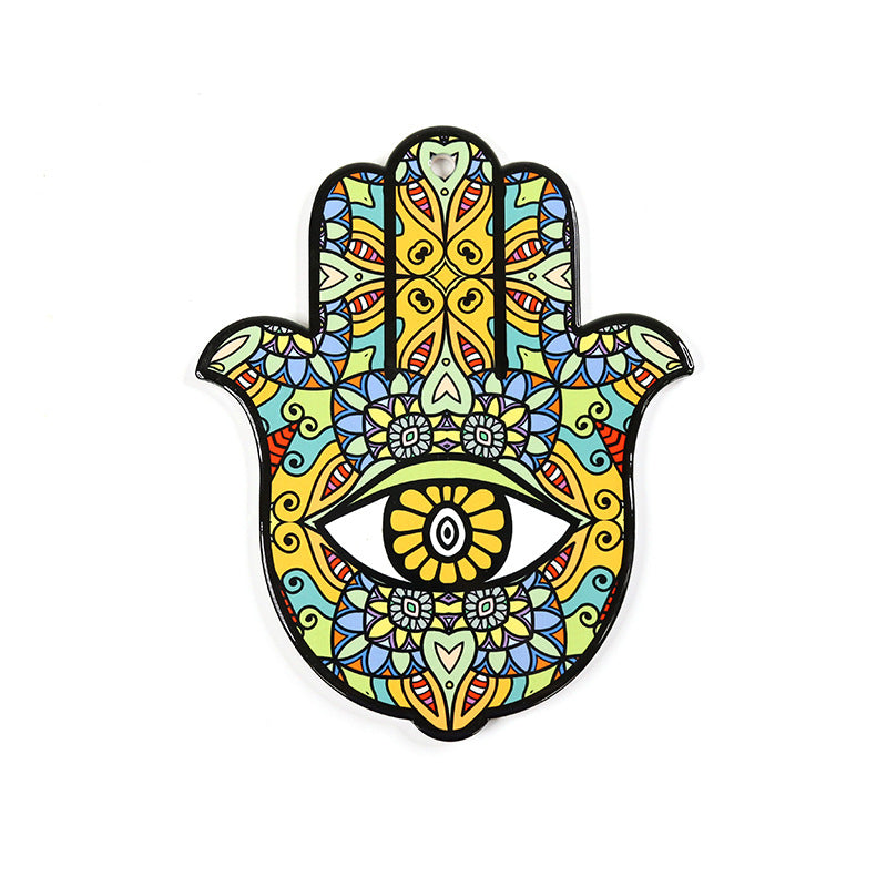 Olivenorma Hamsa Evil Eye Ceramic Insulated Placemat Coaster