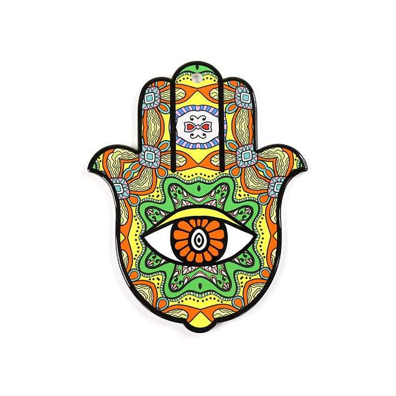 Olivenorma Hamsa Evil Eye Ceramic Insulated Placemat Coaster