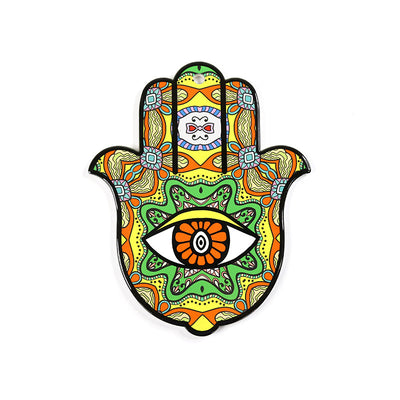 Olivenorma Hamsa Evil Eye Ceramic Insulated Placemat Coaster