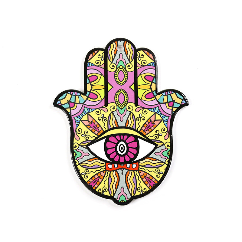 Olivenorma Hamsa Evil Eye Ceramic Insulated Placemat Coaster