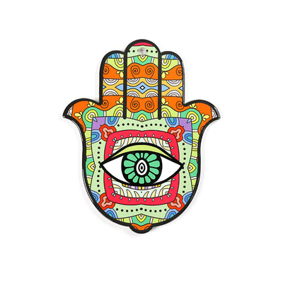 Olivenorma Hamsa Evil Eye Ceramic Insulated Placemat Coaster