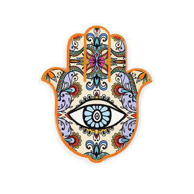 Olivenorma Hamsa Evil Eye Ceramic Insulated Placemat Coaster