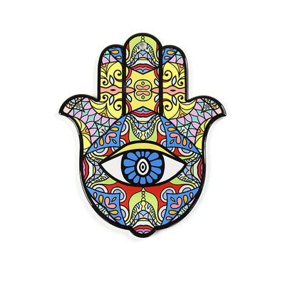 Olivenorma Hamsa Evil Eye Ceramic Insulated Placemat Coaster