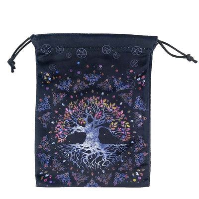 Olivenorma Tree Of Life Velvet Crystal Storage Bag