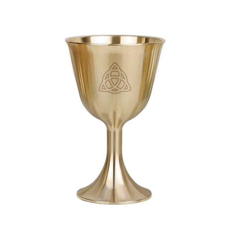 Olivenorma Triphase Moon Pentacle Meditation Divination Brass Chalice