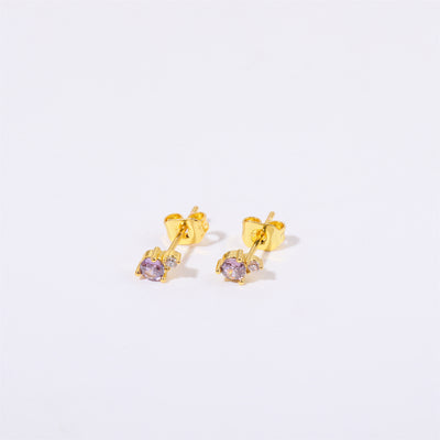 Olivenorma Raindrop Birthstone Stud Earrings