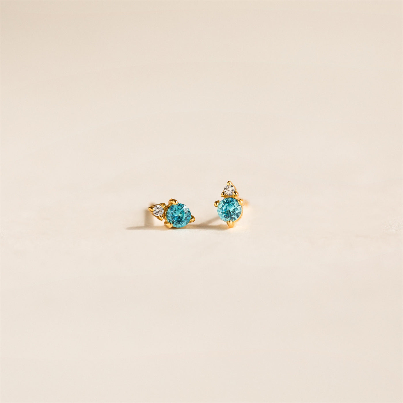 Olivenorma Raindrop Birthstone Stud Earrings