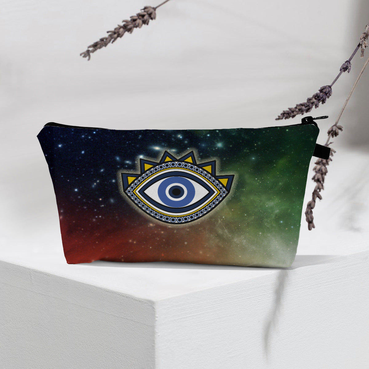 Olivenorma Modern Witchy Boho Evil Eye Cosmetic Bag